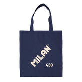 BOLSA TELA MILAN TOTE BAG SERIE 1918 AZUL MARINO | MILAN DISEÑO